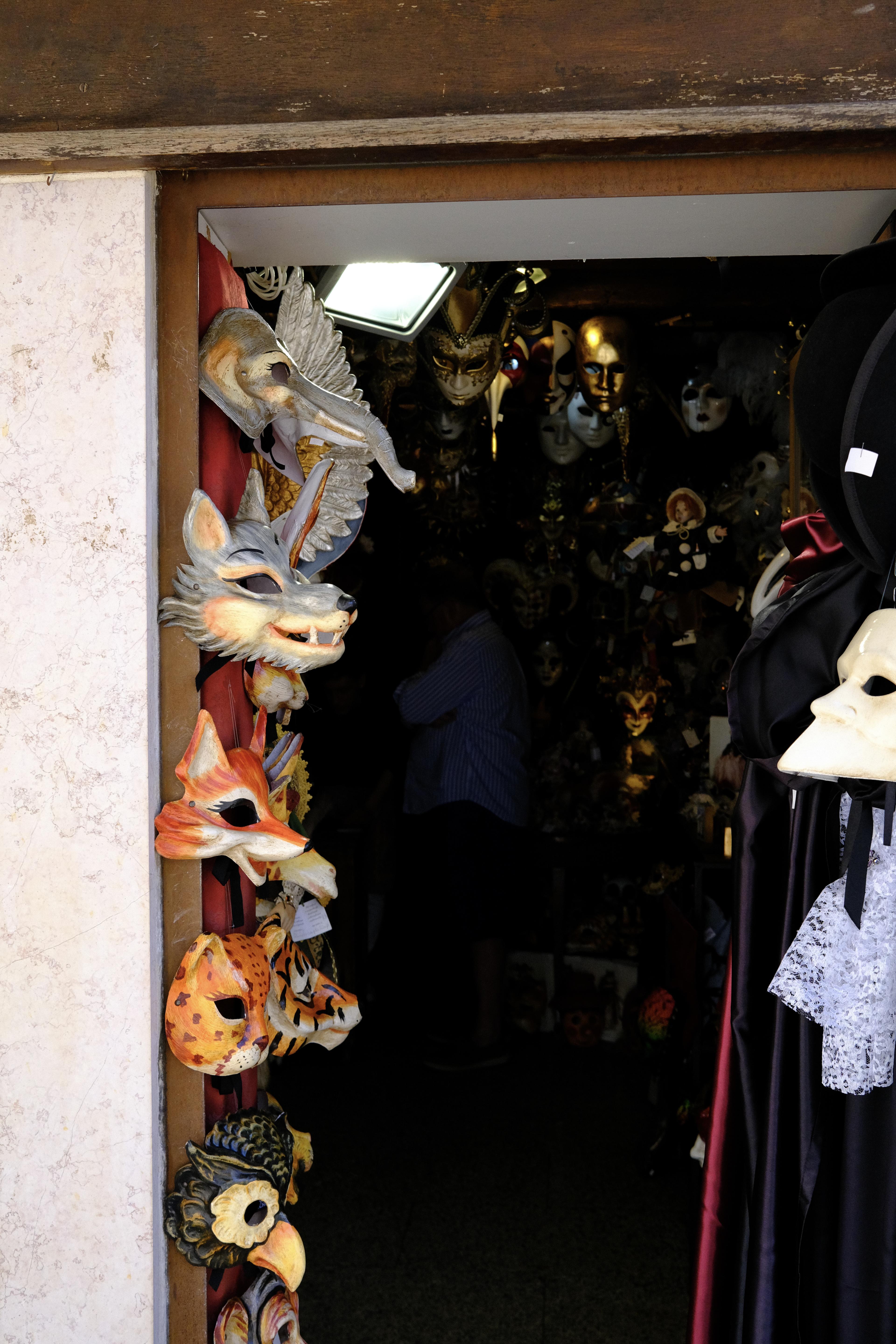 Entrance to Venician mask shop