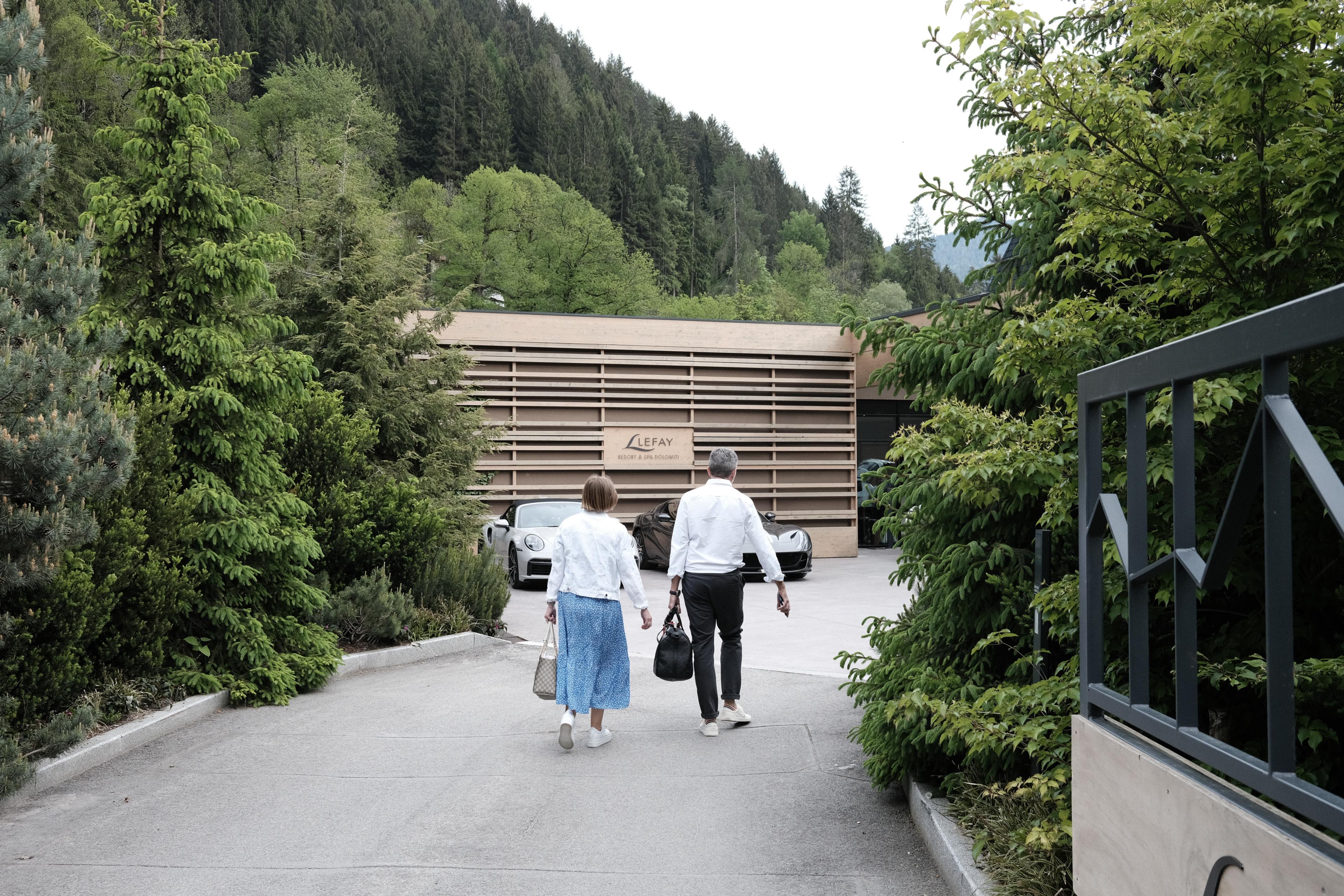 Entrance to the first hotel of the journey