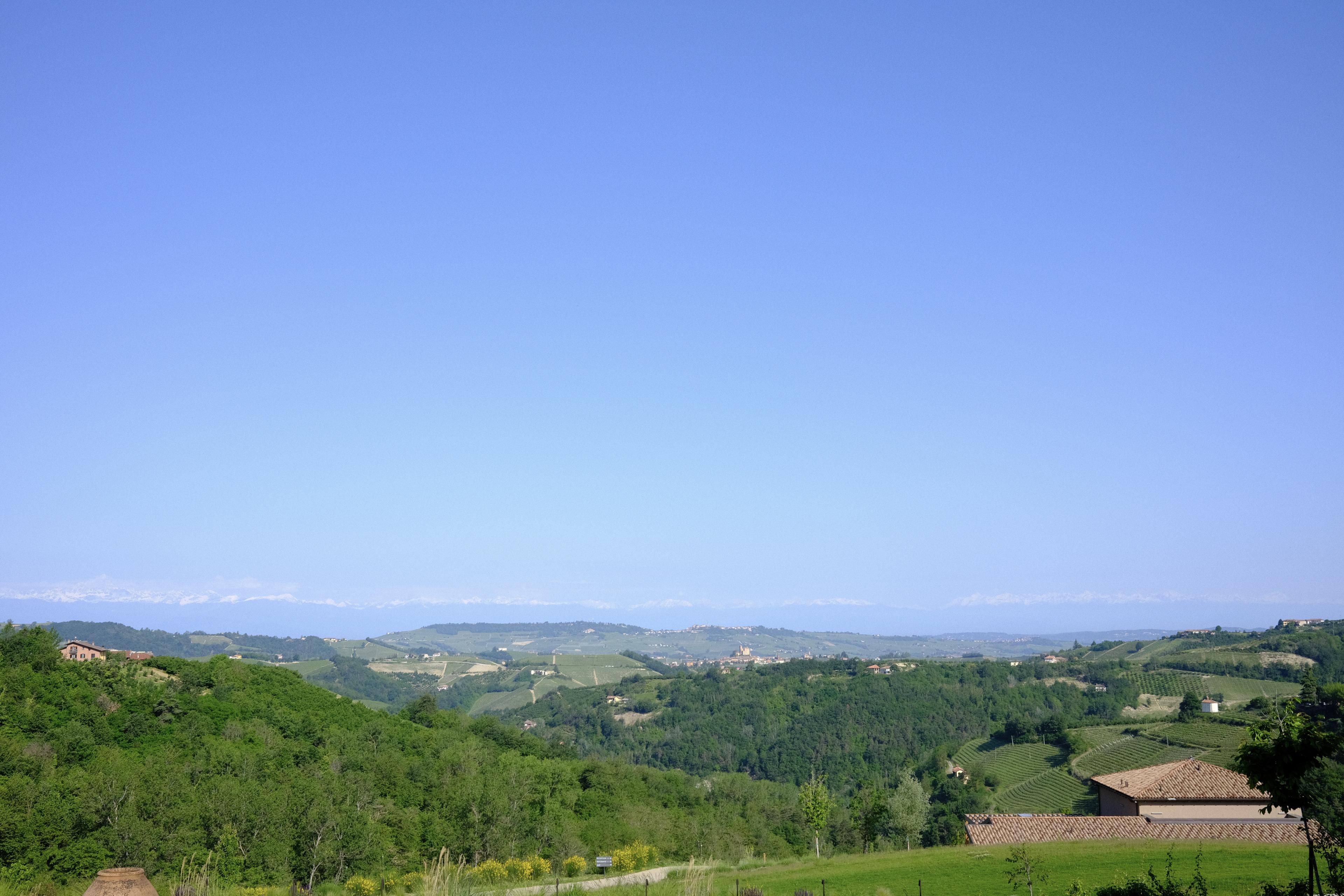 View of French Alps in the morning